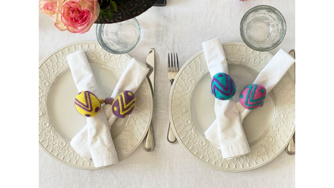 Polish Easter Straw Palm Luncheon Napkins, Set of 20