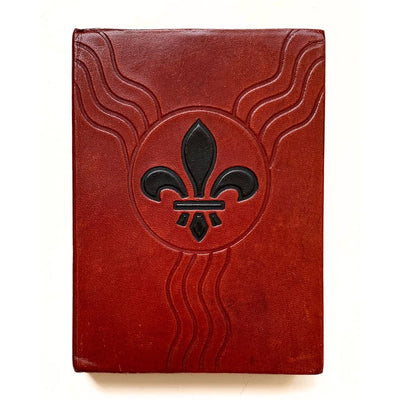Embossed Leather Journal 6" x 8" - St. Louis City Flag front