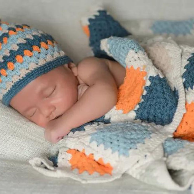 Crocheted Granny Square Baby Blanket – Zee Bee Market LLC