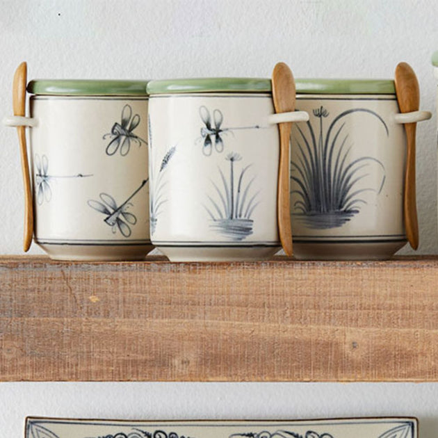 Dragonfly Petite Ceramic Canister Zee Bee Market LLC