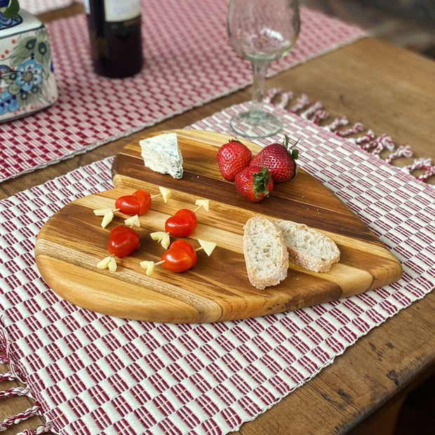 Wooden Heart Shaped Serving Board lifestyle