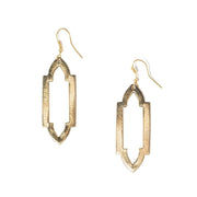 Ashram Window Gold Arch Earrings
