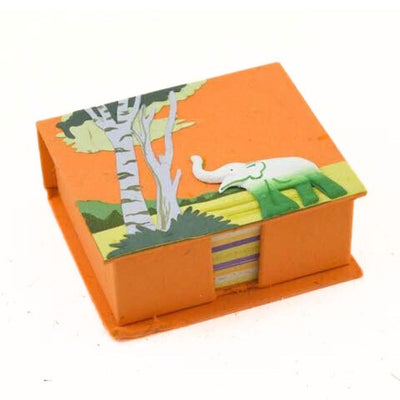 Mr. Ellie Pooh Blank Note Box Elephant-Orange