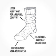Organic Cotton Ragg Socks - Navy Solid info card