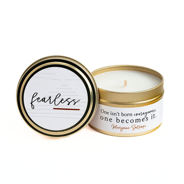 She Inspires 4oz Tin Candle - Fearless