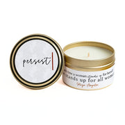She Inspires 4oz Travel Tin Candle - Persist