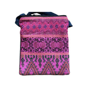 Two-Zip Tapestry Fabric Passport Bag front