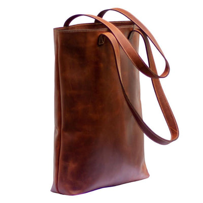 Saddle Brown Ultimate Natural Leather Tote