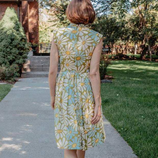Mata Traders Lucille Dress Pear Flowers - back view