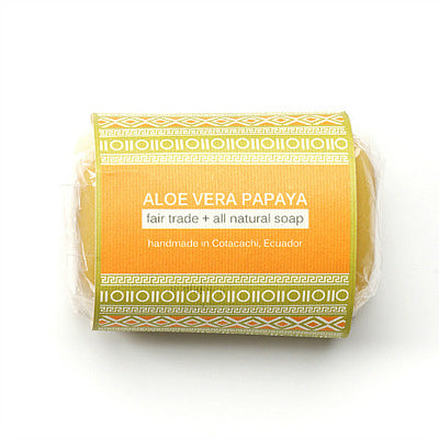 All-natural Aloe Vera Soap - Papaya 4.2 oz