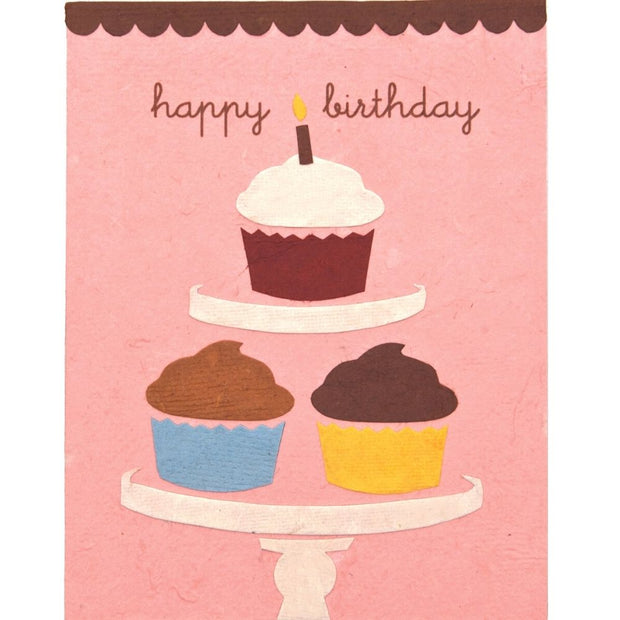 Birthday Cupcakes Greeting Card by Good Paper