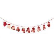 Red and White Mini Mittens Holiday Garland