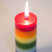 Chakra Unscented Candle in a Gift Box closeup
