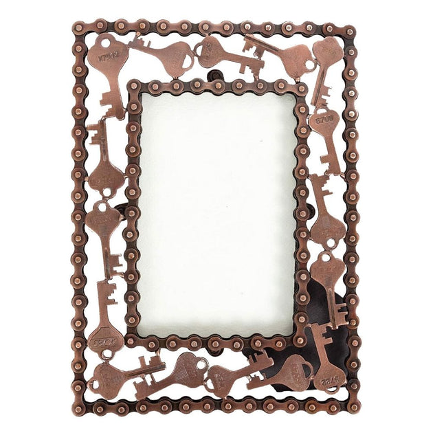 Bike chain picture frame on sale