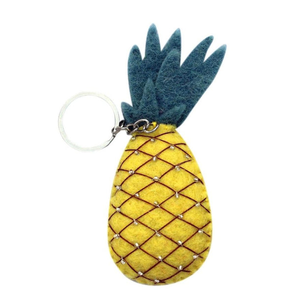 Felt Pineapple Keychain