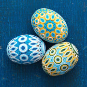 Quilled Easter Egg - Blue & Gold lifestyle