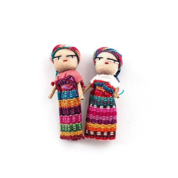 2-inch Guatemalan Worry Doll - detail