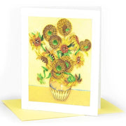 Quilled Sunflowers by Van Gogh Greeting Card with envelope