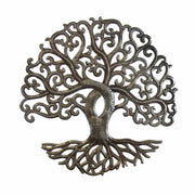 14-inch Curly Tree of Life Recycled Metal Wall Art