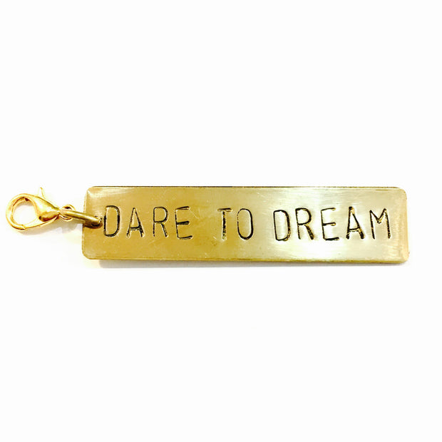 Dare to Dream Brass Charm