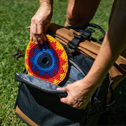 El Grande Hand-Crocheted Frisbee Disc - Sayil easy to pack