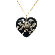 Queen Anne Heart Pendant Necklace