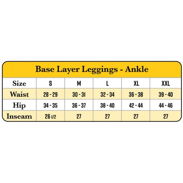 Organic Cotton Base Layer Ankle Leggings