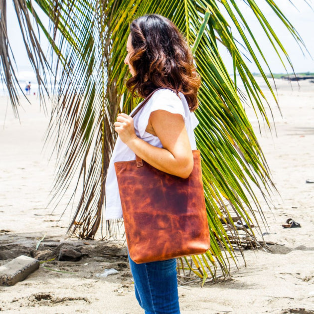 Perfect leather tote shop