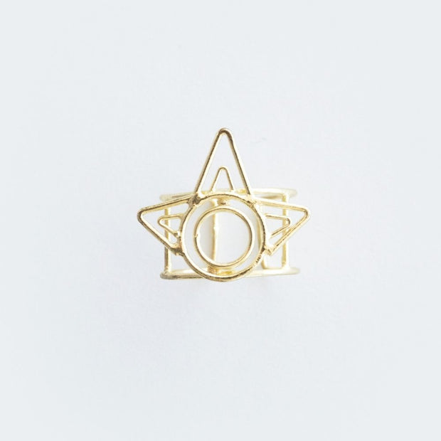 Deco Beam Adjustable Ring view from top