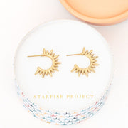 Glow Up Open Hoop Earrings in gift box