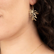 Rooted and Rising Branch Earrings on model