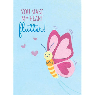 You Make my Heart Flutter Love Greeting Card