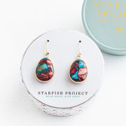 Mosaic Jasper Drop Earrings in free gift box