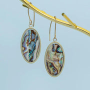 Under the Sea Abalone Earrings styled