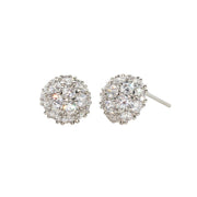 Pair of Lustre Bloom Studs in Platinum by Starfish Project