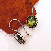 Permata Peridot and Sterling Silver Earrings from Bali Indonesia