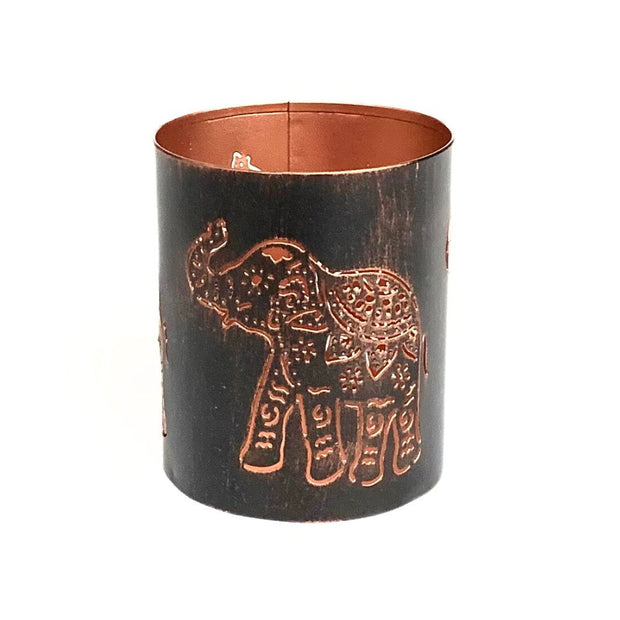 Elephant Iron Lantern Tea Light Holder