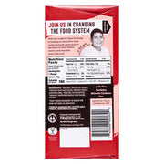 Organic Dark Chocolate Almond & Sea Salt (55% Cacao) 100g Bar back of label