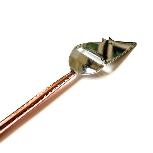 Copper & Silver Mouse Cheese Knife