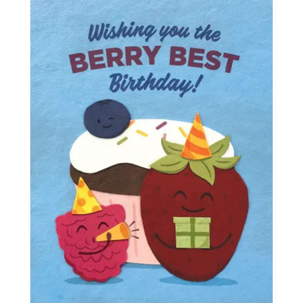 Berry Best Birthday Greeting Card by Good Paper