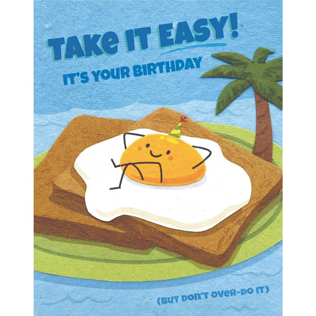 Over Easy Birthday Greeting Card