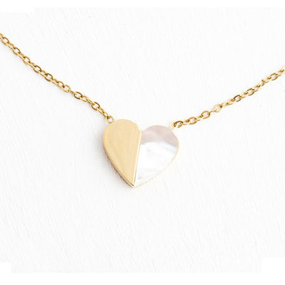 Give Hope Mother of Pearl and 14k gold plated Necklace