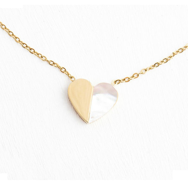 Give Hope Mother of Pearl and 14k gold plated Necklace