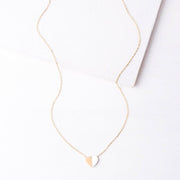 Give Hope Mother of Pearl and 14k gold plated Necklace full view