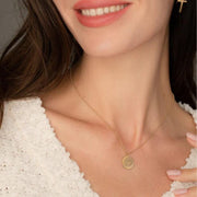 Hope Pendant Necklace on model