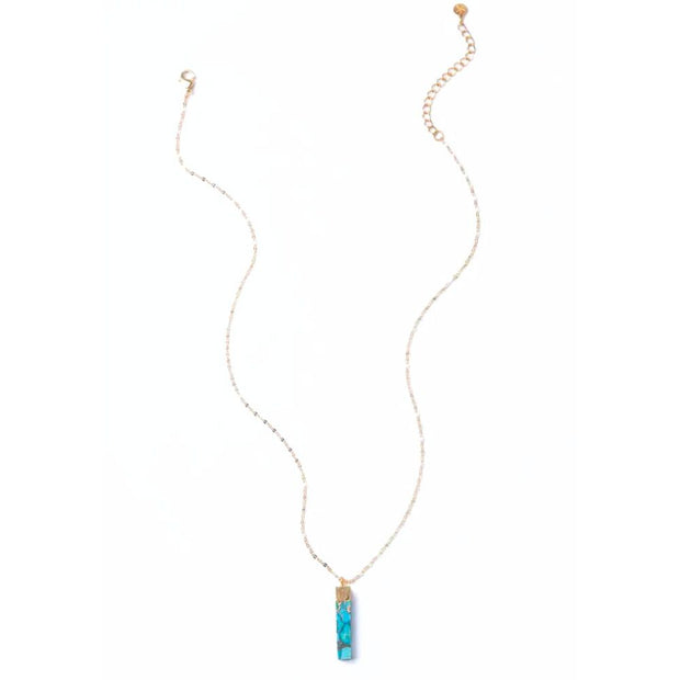 Brayden Turquoise Pendant Necklace full view