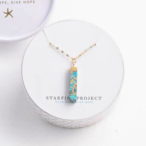 Brayden Turquoise Pendant Necklace in a free gift box