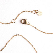 Strength Bar Necklace chain closure detail