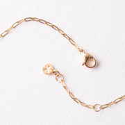 Mama Gold Bar Necklace chain closure detail