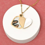 Give Hope Locket Pendant Necklace styled with photo inside